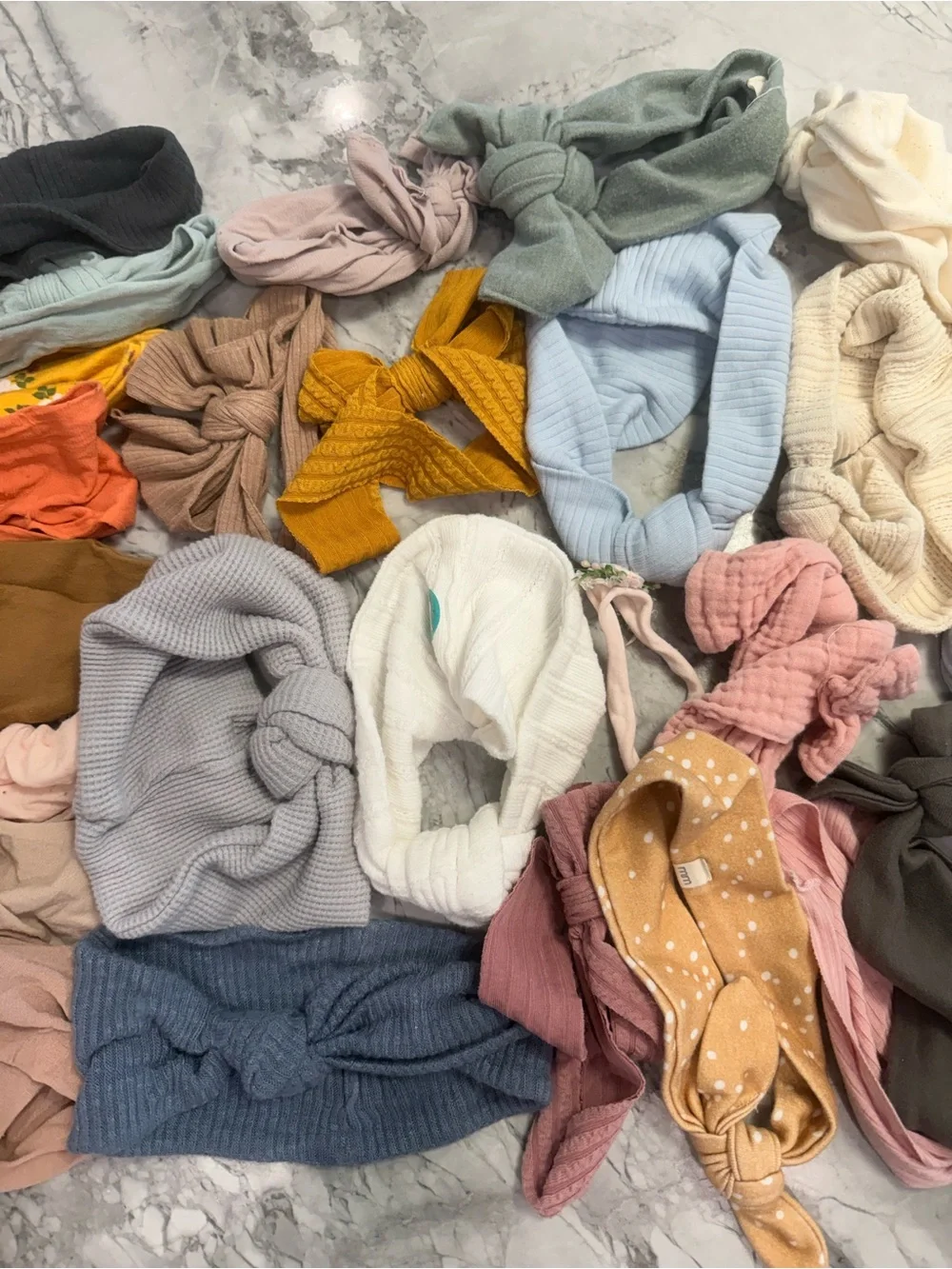 Giant collection of infant and toddler headbands and head wraps